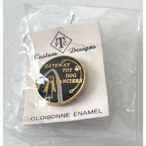 Gateway Toy Dog Fanciers Cloisonné Enamel Lapel Pin Dog Show